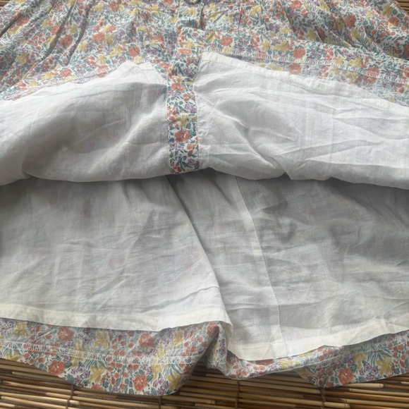 Free People Mini Skirt Women's Medium 8 Cottagecore Flouncy Flared A Line Girly - Picture 6 of 10